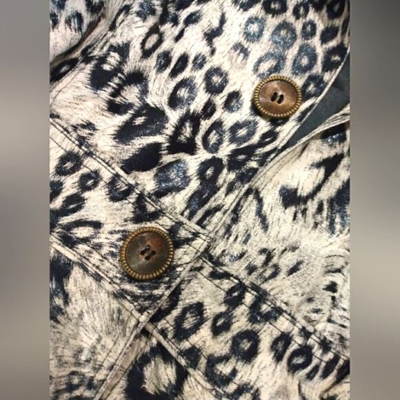 Red Coral Animal Print Faux Fur Jacket Coat Rain SZ xlarge - Picture 4 of 15